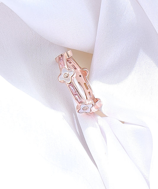 Siora Jewels Eternal Halo 925 Silver Band Ring for Women | Rose Gold Finish Eternity Zircon Ring