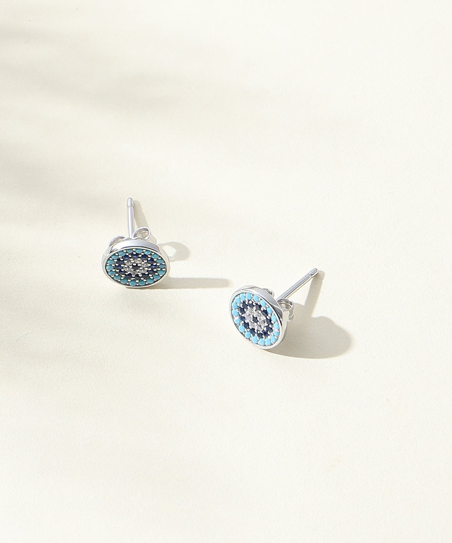 Siora Jewels Evil Eye 925 Silver Pendant Set for Women | Rhodium Finish with Enamel & Zircon Detailing