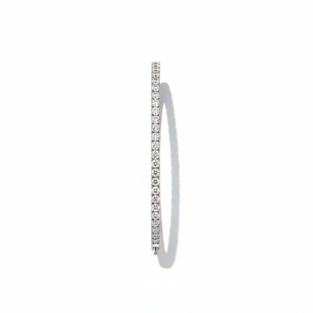 Siora Jewels Adjustable Kada 925 Silver Bracelet for Women | Rhodium Finish with Timeless Minimal Design