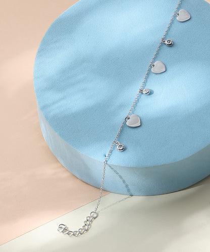 Siora Jewels Sleek Charm 925 Silver Bracelet for Women | Rhodium Finish with Minimal Polished Detailing