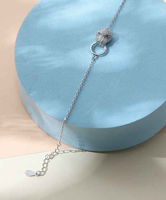 Siora Jewels Turtle Charm 925 Silver Bracelet for Women | Rhodium Finish with Symbolic Detailing