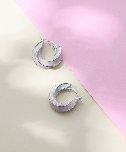 Siora Jewels Classic 925 Silver Hoop Earrings for Women | Rhodium Finish with Polished Shine