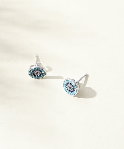 Siora Jewels Evil Eye 925 Silver Pendant Set for Women | Rhodium Finish with Enamel & Zircon Detailing